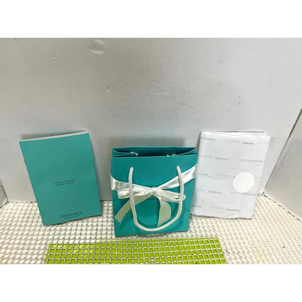 Tiffany & Co. Velvet Hinged Jewelry Box, Gift Box,Tissue Paper Shopping Bag EUC